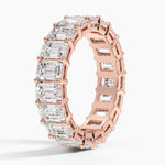 Emerald Eternity Diamond Ring (6 ct. tw.) Rose Gold 18k Eternity Band
