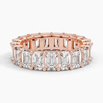 Emerald Eternity Diamond Ring (6 ct. tw.) Rose Gold 18k Eternity Band