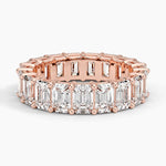 Emerald Eternity Lab Diamond Ring (6 ct. tw.) Rose Gold 18k Eternity Band