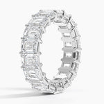 Emerald Eternity Lab Diamond Ring (4 ct. tw.) Platinum Eternity Band