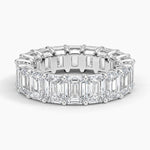 Emerald Eternity Lab Diamond Ring (3 ct. tw.) Platinum Eternity Band
