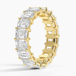 Emerald Eternity Lab Diamond Ring (4 ct. tw.) Yellow Gold 18k Eternity Band