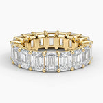 Emerald Eternity Lab Diamond Ring (3 ct. tw.) Yellow Gold 18k Eternity Band