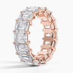 Emerald Eternity Diamond Ring (8 ct. tw.) Rose Gold 18k Eternity Band