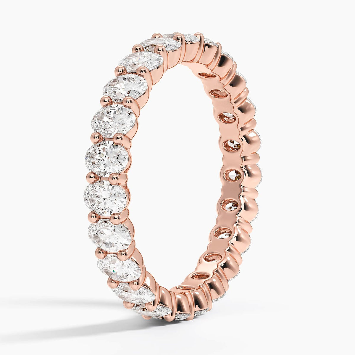 Oval Eternity Diamond Ring (2 ct. tw.) Rose Gold 18k Eternity Band