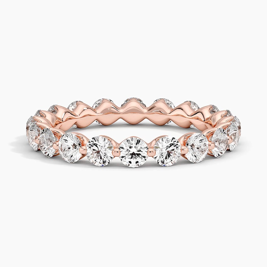 Riviera Eternity Diamond Ring (2 ct. tw.) Rose Gold 18k Eternity Band
