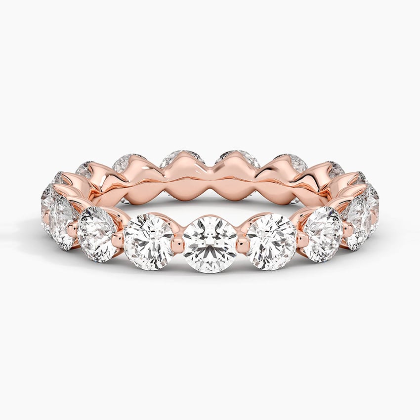 Riviera Eternity Diamond Ring (3 ct. tw.) Rose Gold 18k Eternity Band