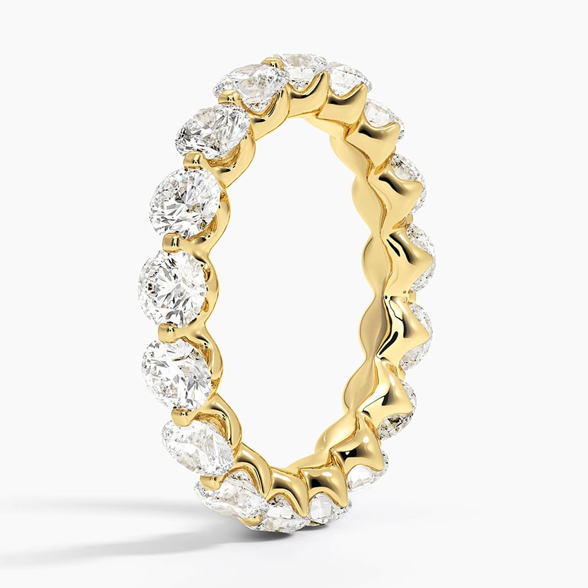 Riviera Eternity Diamond Ring (3 ct. tw.) Yellow Gold 18k Eternity Band