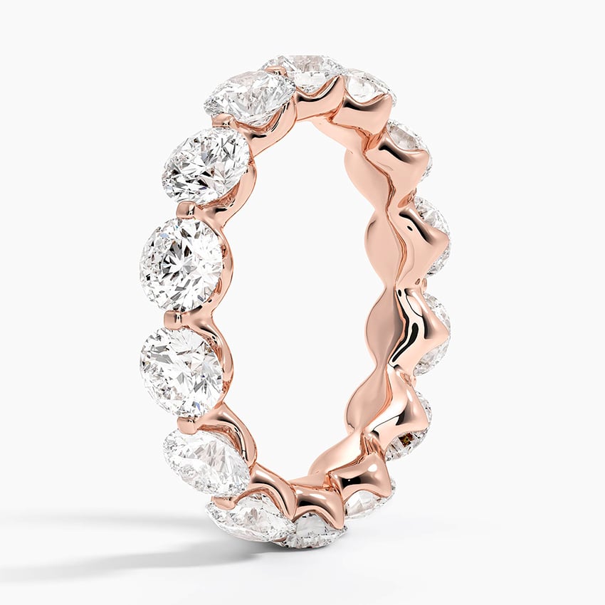 Riviera Eternity Diamond Ring (4 ct. tw.) Rose Gold 18k Eternity Band