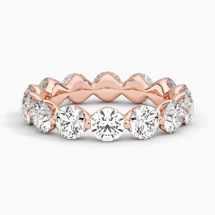 Riviera Eternity Diamond Ring (4 ct. tw.) Rose Gold 18k Eternity Band