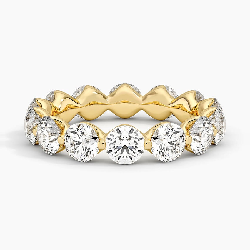 Riviera Eternity Diamond Ring (4 ct. tw.) Yellow Gold 18k Eternity Band