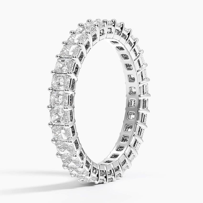 Radiant Eternity Diamond Ring (2 ct. tw.) Platinum Eternity Band