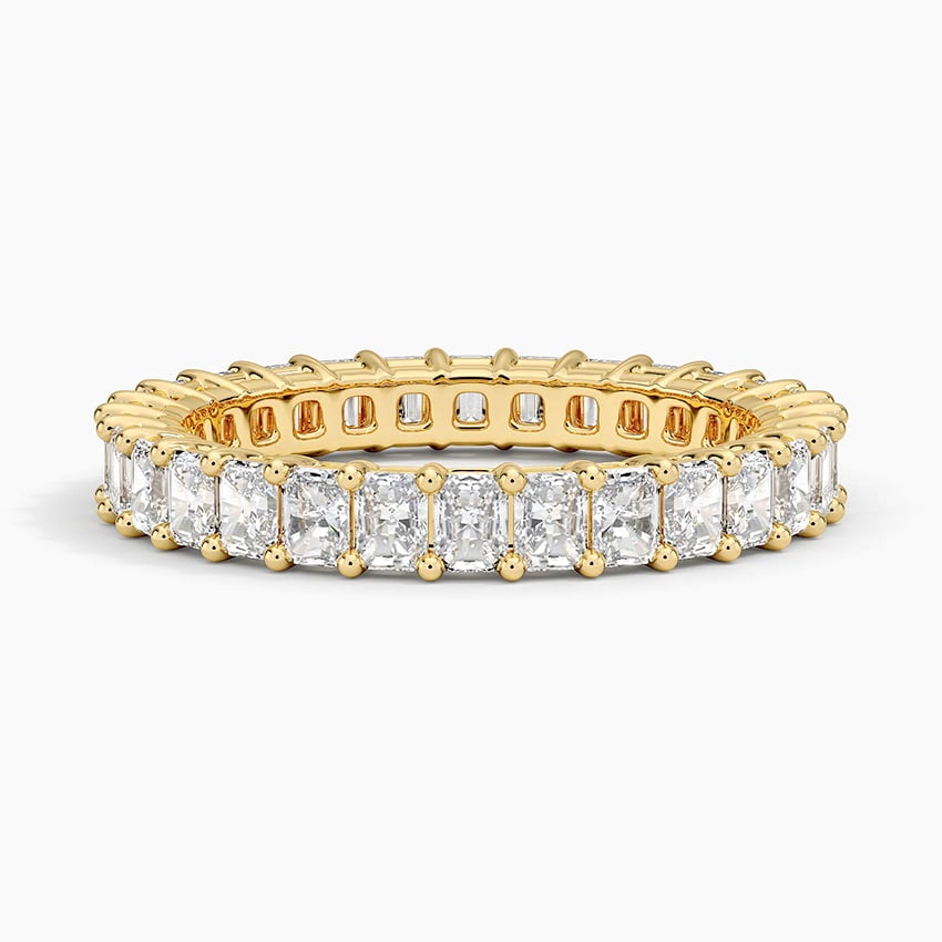 Radiant Eternity Diamond Ring (2 ct. tw.) Yellow Gold 18k Eternity Band