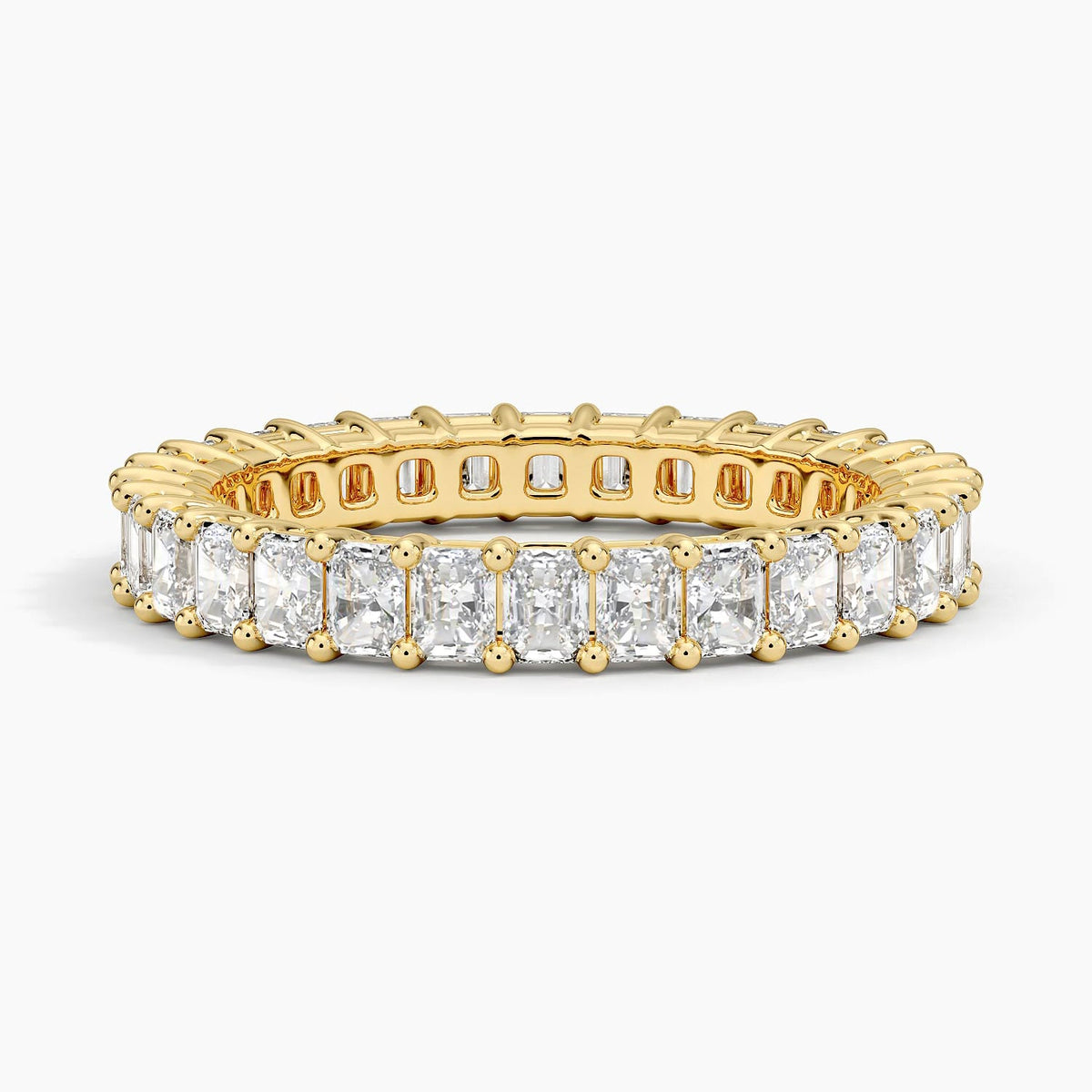 Radiant Eternity Diamond Ring (2 ct. tw.) Yellow Gold 18k Eternity Band