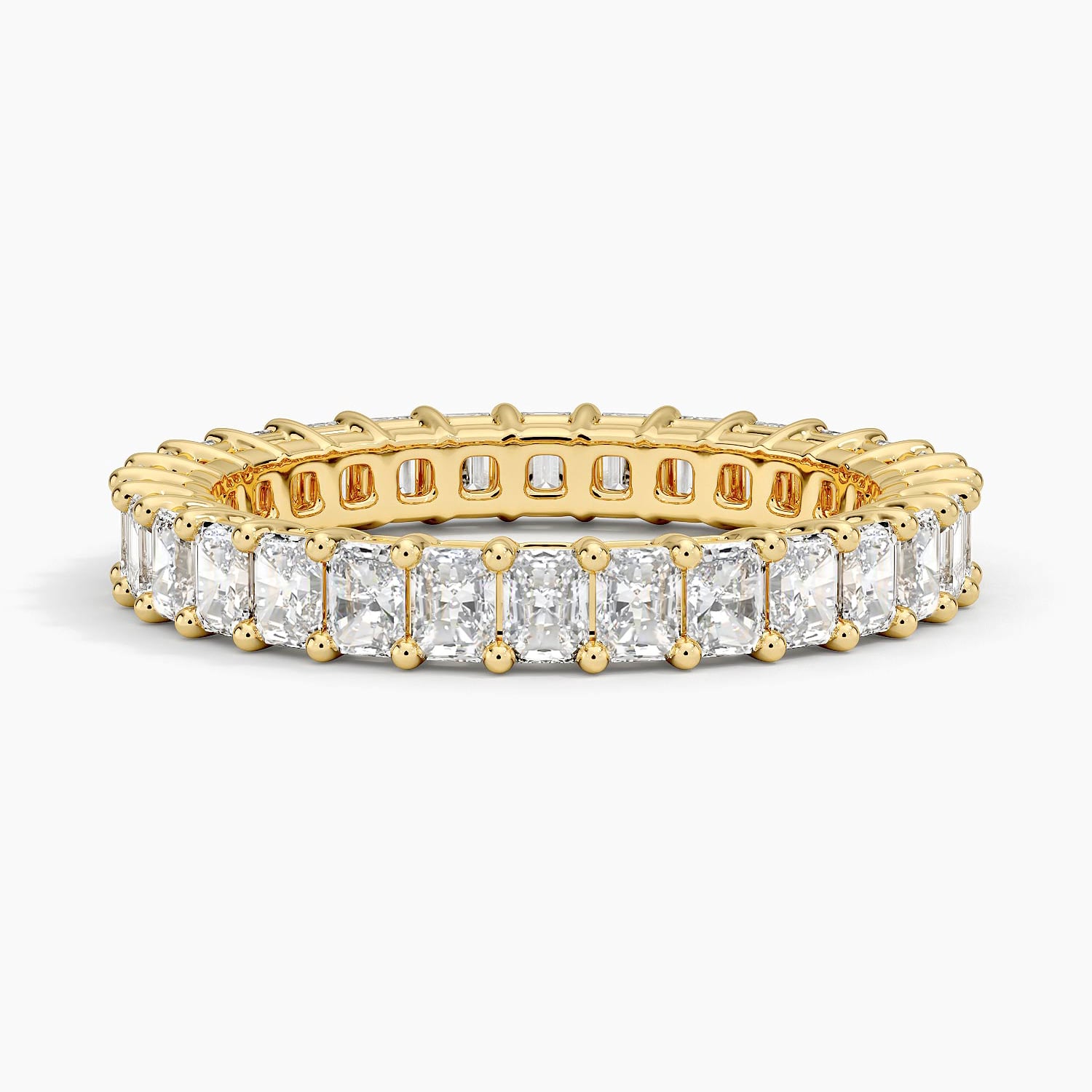 Radiant Eternity Diamond Ring (2 ct. tw.) Yellow Gold 18k Eternity Band