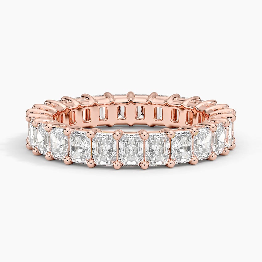 Radiant Eternity Diamond Ring (3 ct. tw.) Rose Gold 18k Eternity Band