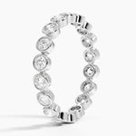 Bezel Round Eternity Diamond Ring (1 ct. tw.) Platinum Eternity Band