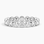 Bezel Round Eternity Diamond Ring (1 ct. tw.) Platinum Eternity Band
