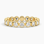 Bezel Round Eternity Diamond Ring (1 ct. tw.) Yellow Gold 18k Eternity Band