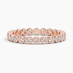 Bezel Round Eternity Diamond Ring (1/2 ct. tw.) Rose Gold 18k Eternity Band