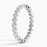 Bezel Round Eternity Diamond Ring (1/2 ct. tw.) Platinum Eternity Band