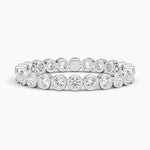 Bezel Round Eternity Diamond Ring (1/2 ct. tw.) Platinum Eternity Band