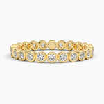 Bezel Round Eternity Diamond Ring (1/2 ct. tw.) Yellow Gold 18k Eternity Band