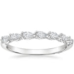 Tacori Sculpted Crescent Pear Diamond Ring (1/3 ct. tw.) Platinum Wedding Band