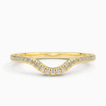 Tacori Lunetta Crescent Contoured Diamond Ring (1/5 ct. tw.) Yellow Gold 18k Wedding Band