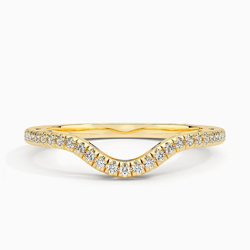 Tacori Lunetta Crescent Contoured Diamond Ring (1/5 ct. tw.) Yellow Gold 18k Wedding Band