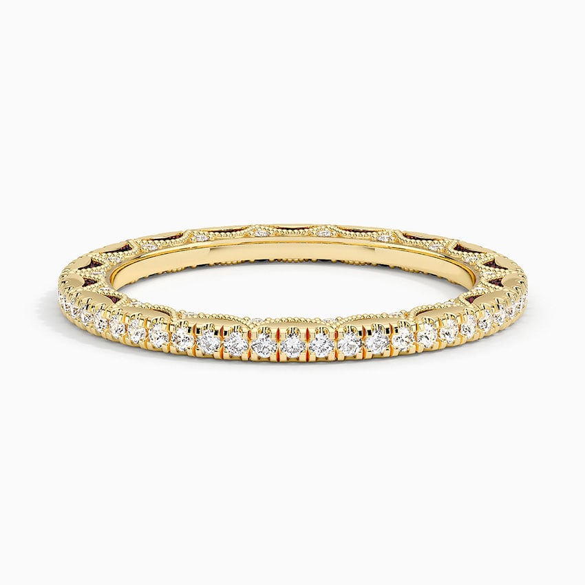 Tacori Lunetta Crescent Eternity Diamond Ring (1/2 ct. tw.) Yellow Gold 18k Eternity Band