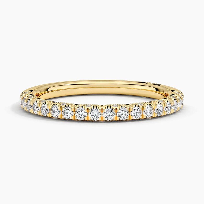 Tacori Petite Crescent Diamond Ring (1/4 ct. tw.) Yellow Gold 18k Wedding Band