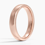 Low Profile 4.5mm Wedding Ring Rose Gold 18k Wedding Band