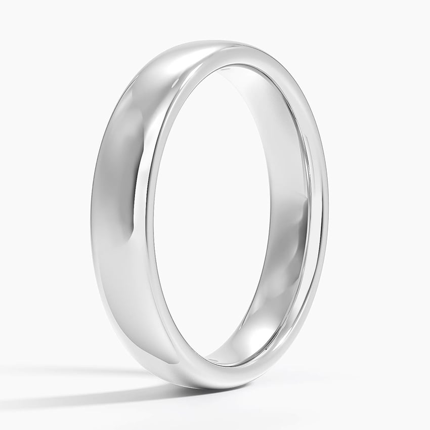 Low Profile 4.5mm Wedding Ring Platinum Wedding Band