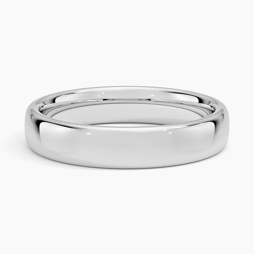 Low Profile 4.5mm Wedding Ring Platinum Wedding Band