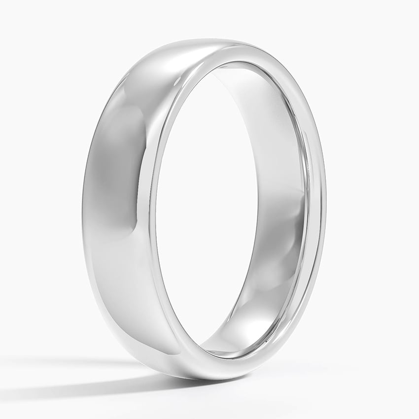 Low Profile 5.5mm Wedding Ring Platinum Wedding Band