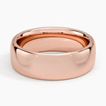 Low Profile 6.5mm Wedding Ring Rose Gold 18k Wedding Band