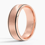 Everett 7mm Wedding Ring Rose Gold 18k Wedding Band