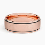 Everett 7mm Wedding Ring Rose Gold 18k Wedding Band