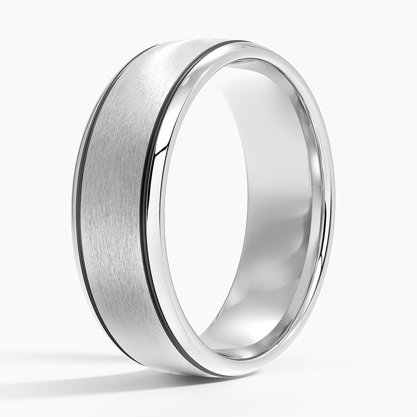 Everett 7mm Wedding Ring Platinum Wedding Band