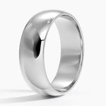 Fairmined Comfort Fit 7mm Wedding Ring White Gold 18k Wedding Band