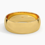 Fairmined Comfort Fit 7mm Wedding Ring Yellow Gold 18k Wedding Band