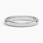 Fairmined Comfort Fit 3mm Wedding Ring White Gold 18k Wedding Band