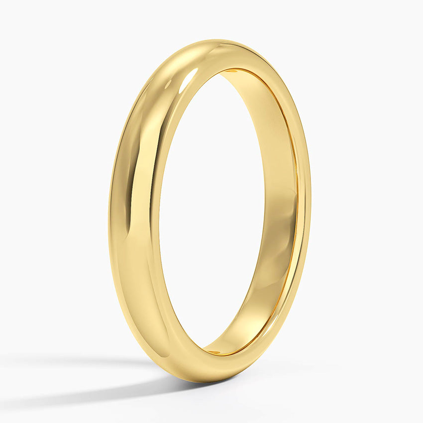 Fairmined Comfort Fit 3mm Wedding Ring Yellow Gold 18k Wedding Band