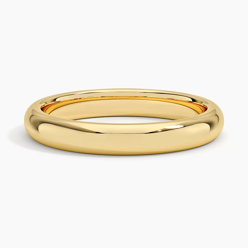 Fairmined Comfort Fit 3mm Wedding Ring Yellow Gold 18k Wedding Band