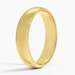Fairmined Comfort Fit 5mm Wedding Ring Yellow Gold 18k Wedding Band