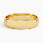 Fairmined Comfort Fit 5mm Wedding Ring Yellow Gold 18k Wedding Band