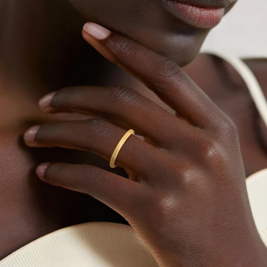 Fairmined Comfort Fit 2mm Wedding Ring Yellow Gold 18k Wedding Band