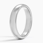 Fairmined Comfort Fit 4mm Wedding Ring White Gold 18k Wedding Band