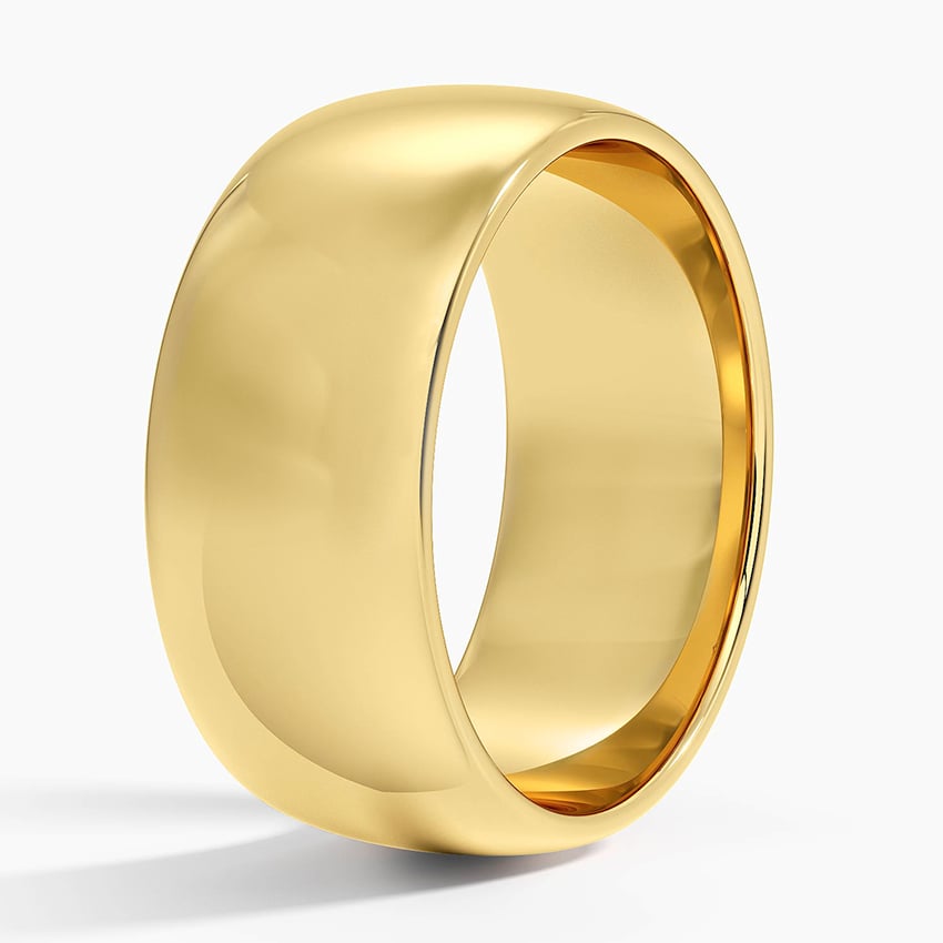 Fairmined Comfort Fit 8mm Wedding Ring Yellow Gold 18k Wedding Band